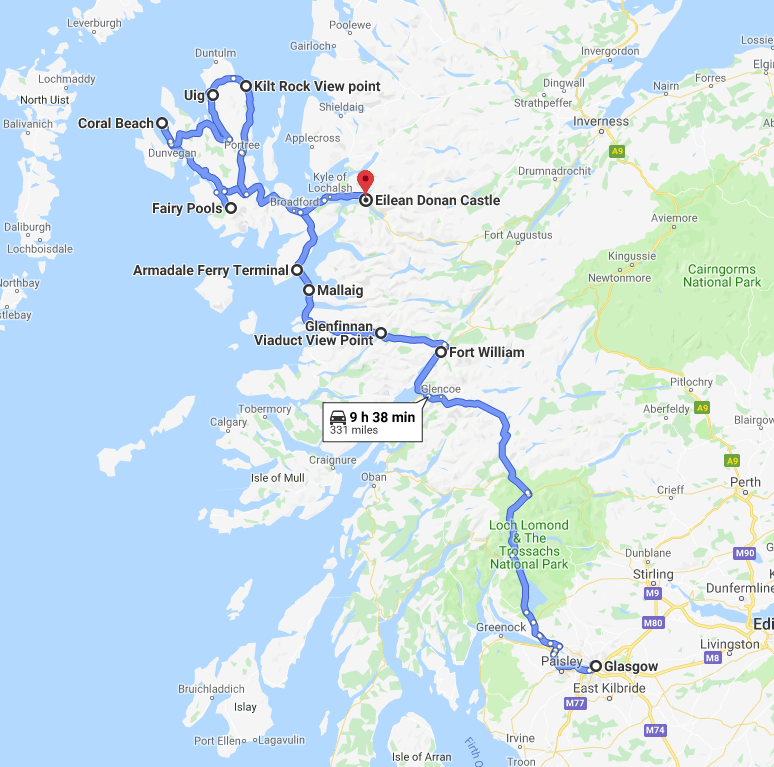 alternatywna trasa Isle of Skye